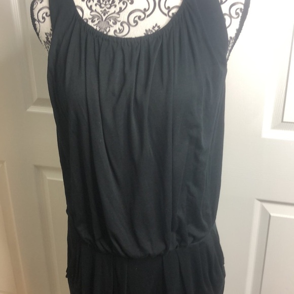 BCBG Maxazria Black Slouch Dress S Pockets - Picture 3 of 8